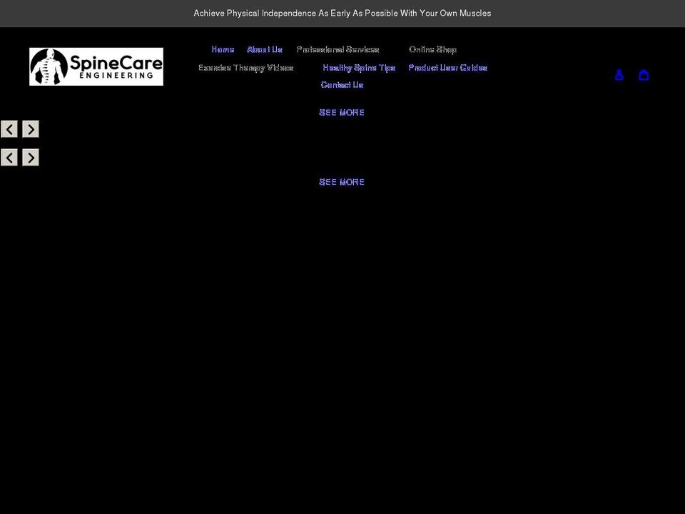 spinecare.com.my shopify website screenshot