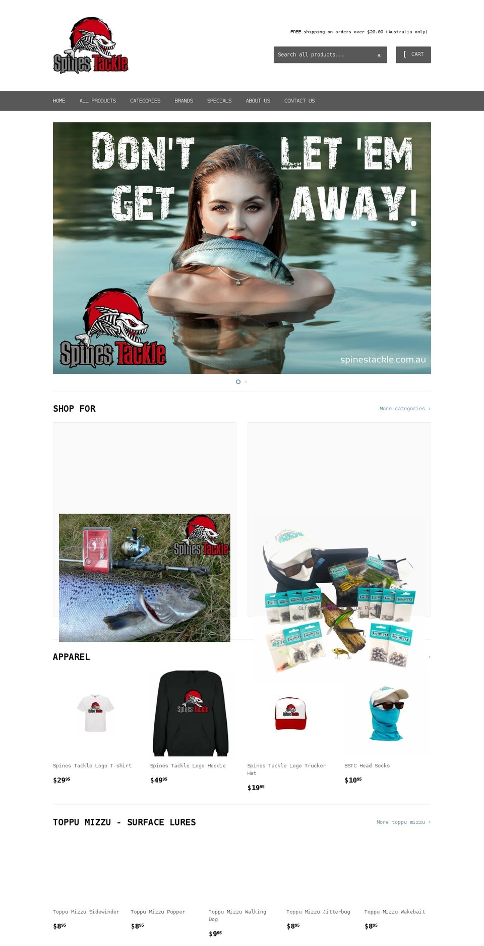 spinestackle.com.au shopify website screenshot