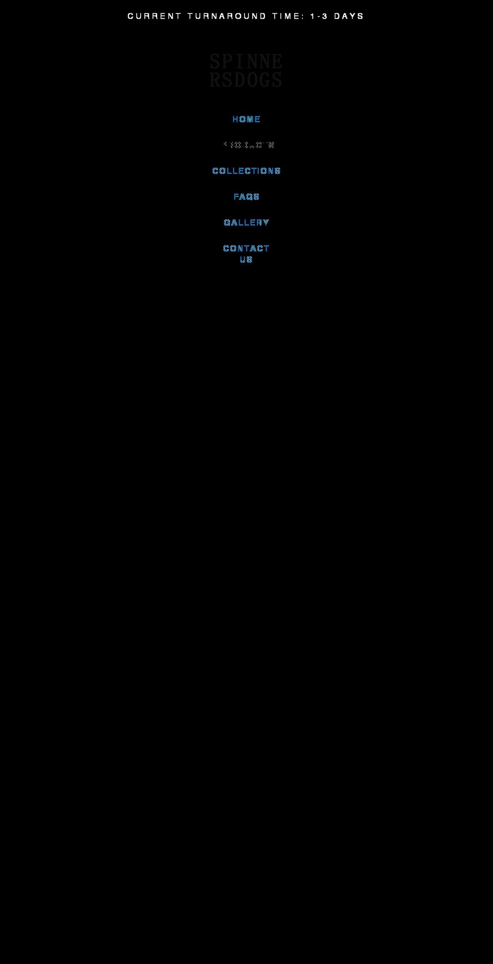 Enchanting -- Shopify theme site example spinnersdogs.com