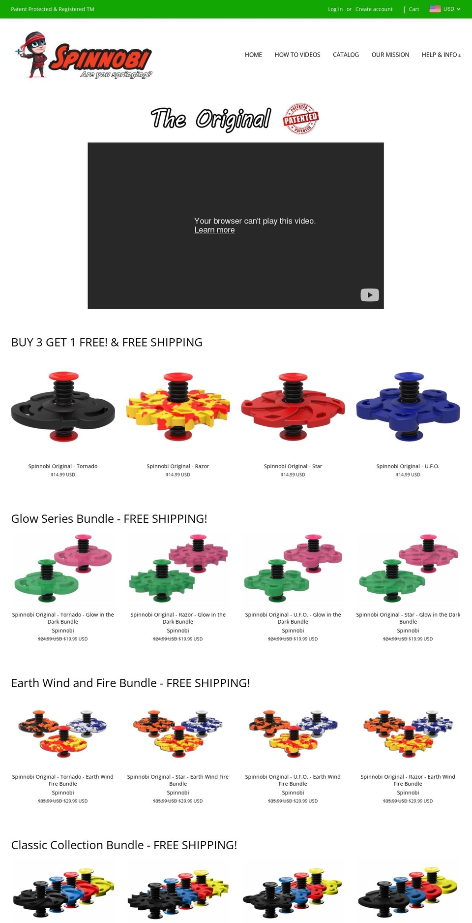 Spinnobi.com Shopify theme site example spinnobi.com