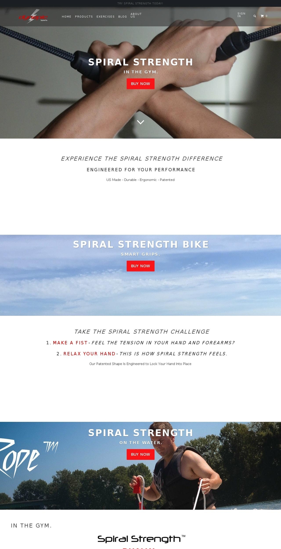 spiral-strength.com — Shopify storefront screenshot