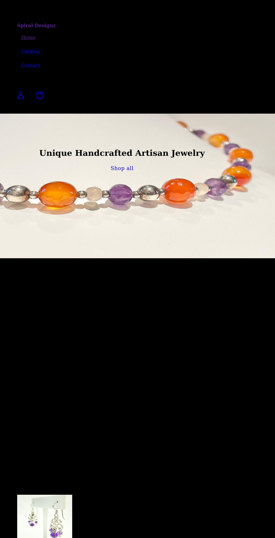 spiraldesignz.com shopify website screenshot