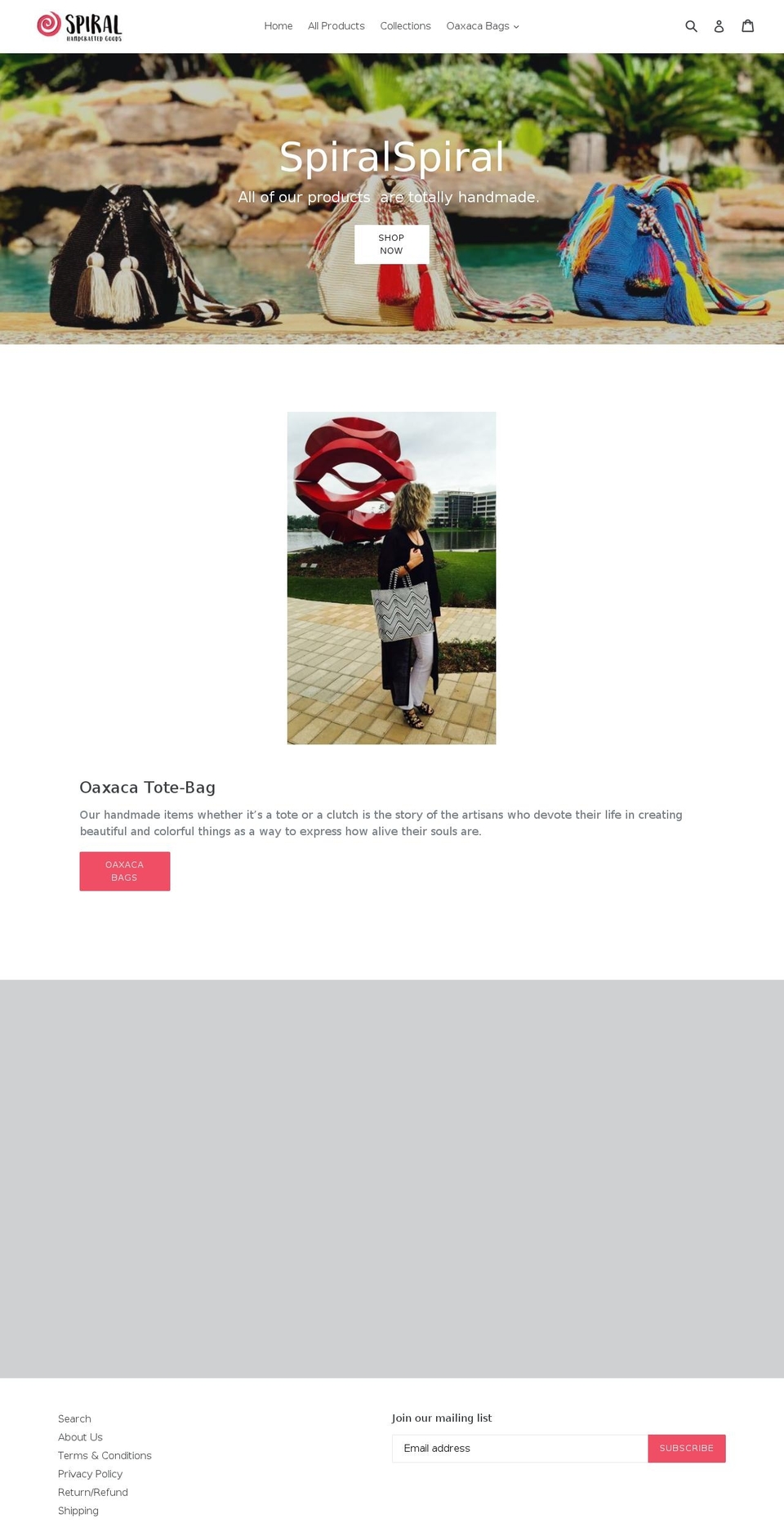 spiralspiral.com — Shopify storefront screenshot