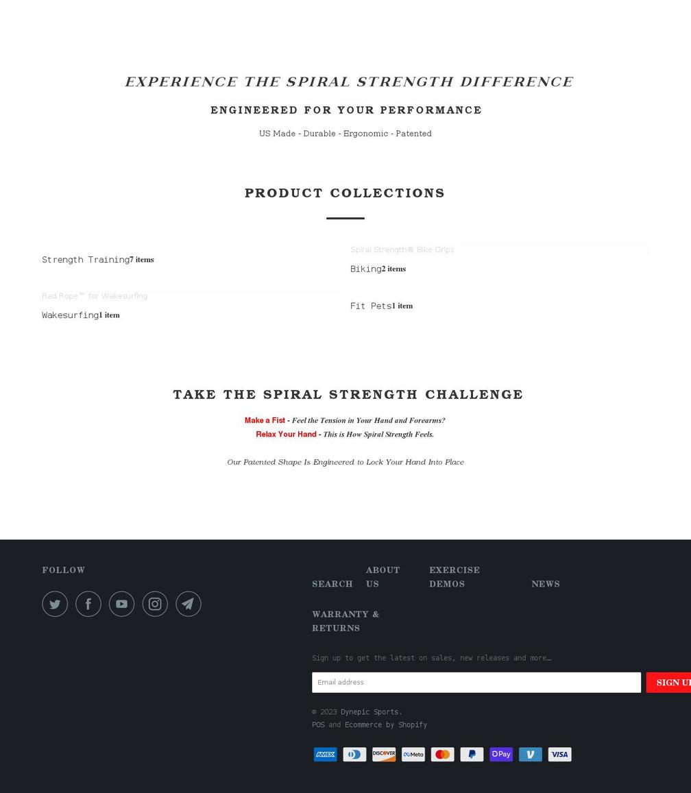 spiralstrength.fit shopify website screenshot