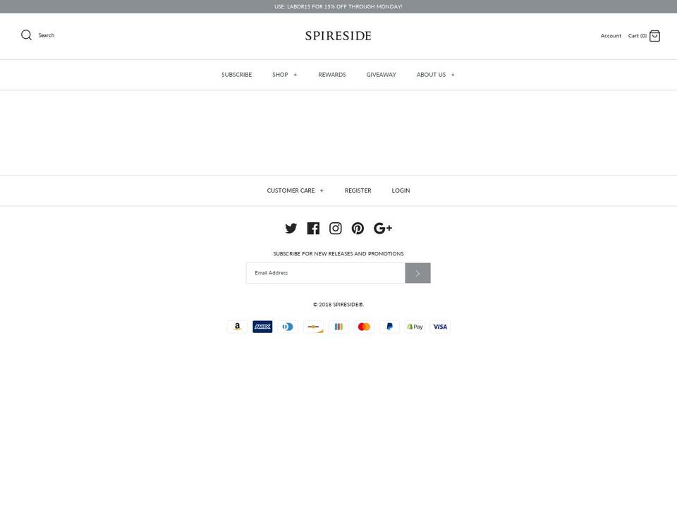 spireside.com — Shopify storefront screenshot