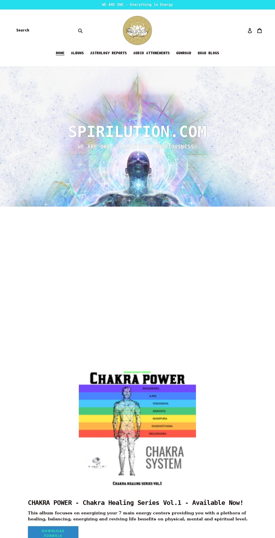 spirilution.com shopify website screenshot