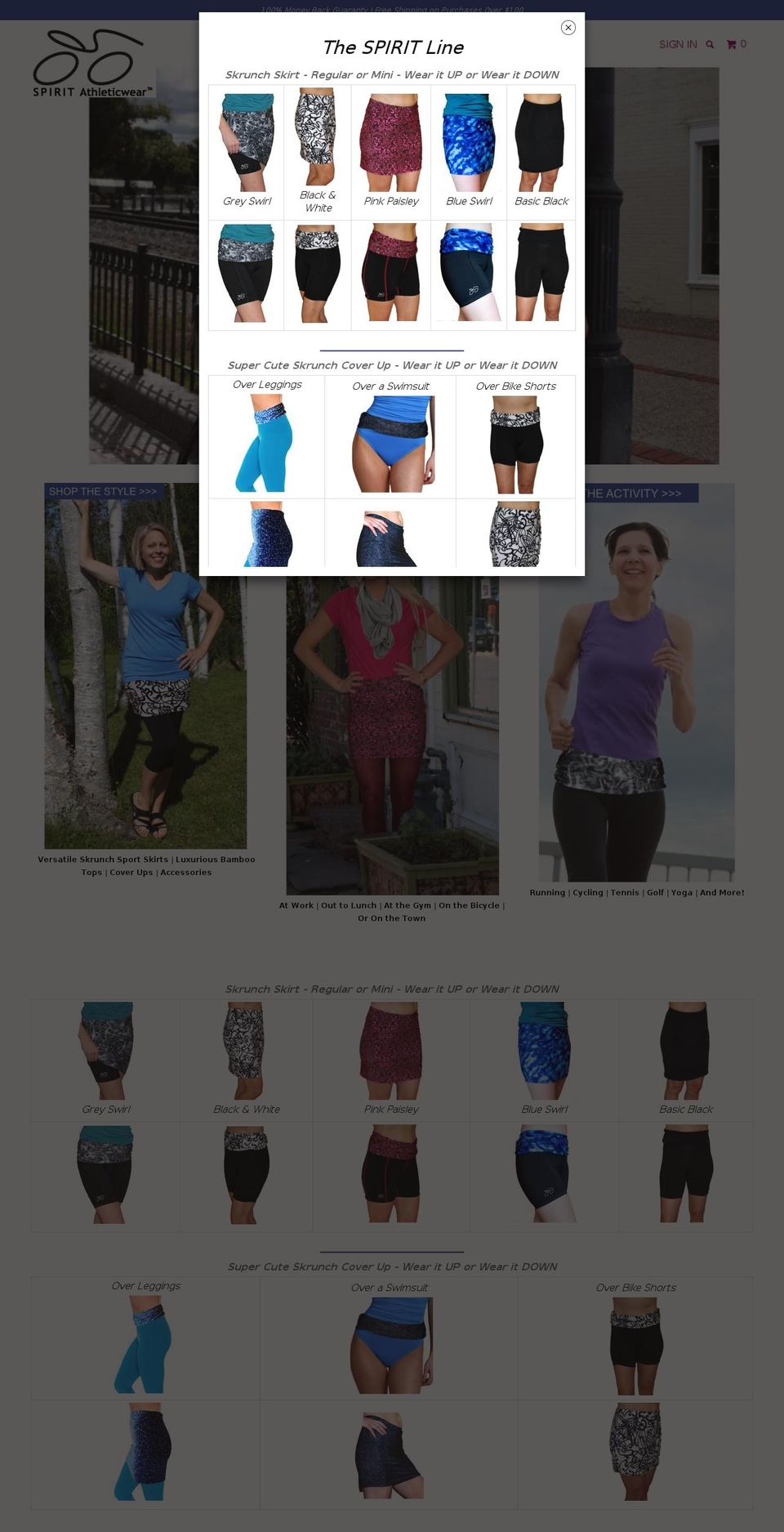 spiritcyclewear.com — Shopify storefront screenshot