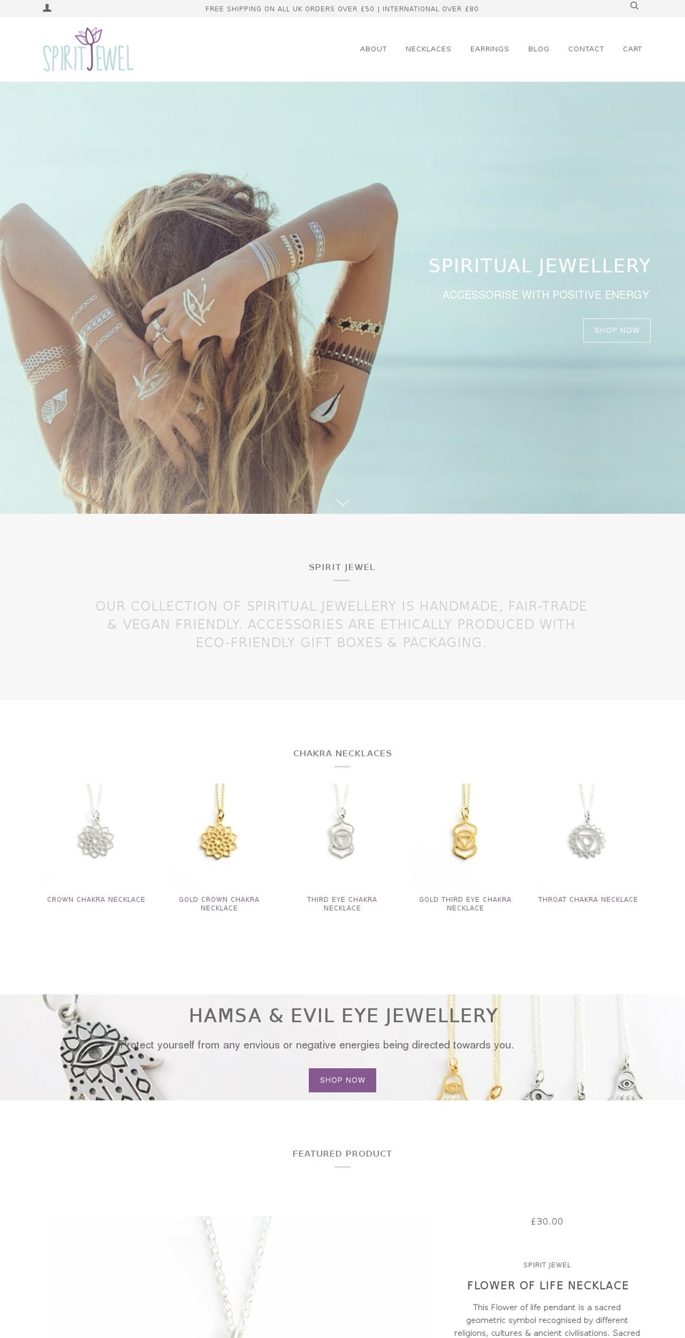 spiritjewel.co.uk shopify website screenshot