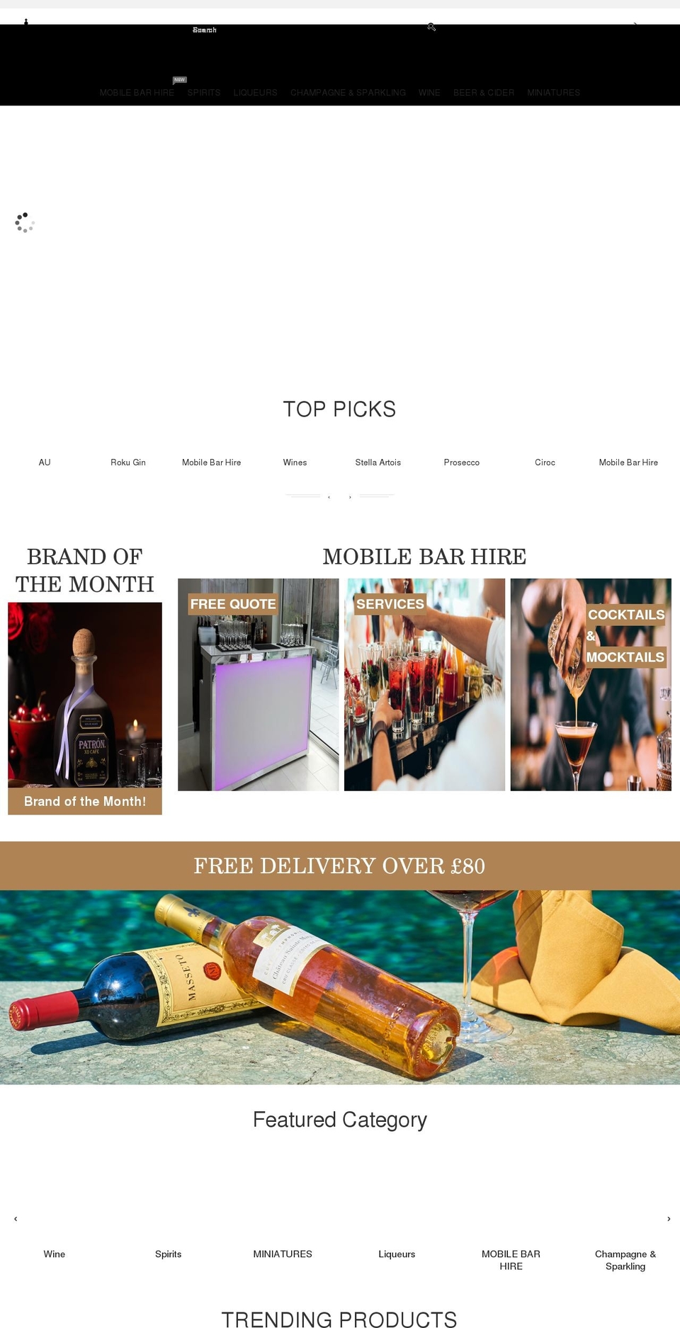 spiritking.co.uk shopify website screenshot