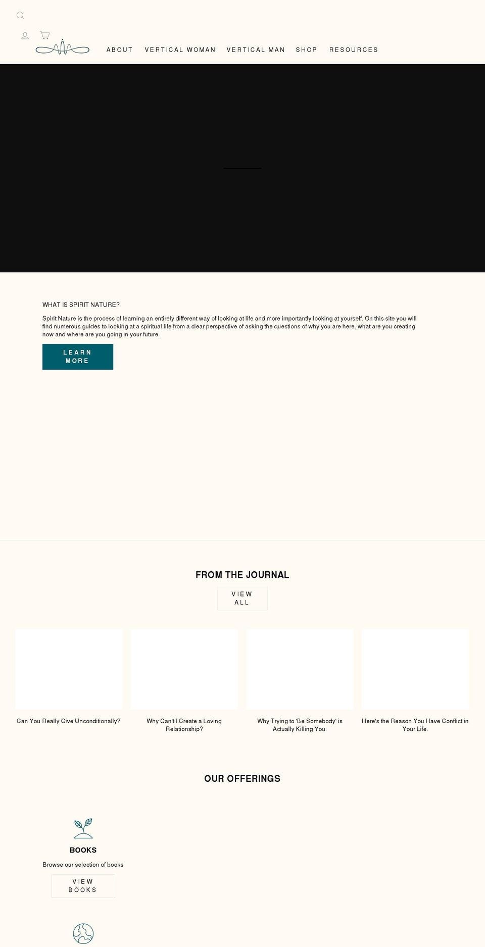 spiritnature.com shopify website screenshot