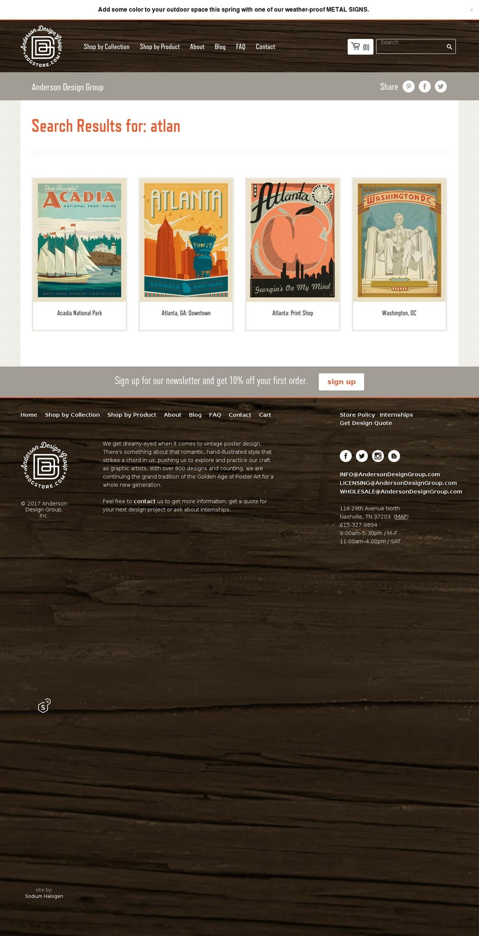spiritofatlanta.com shopify website screenshot