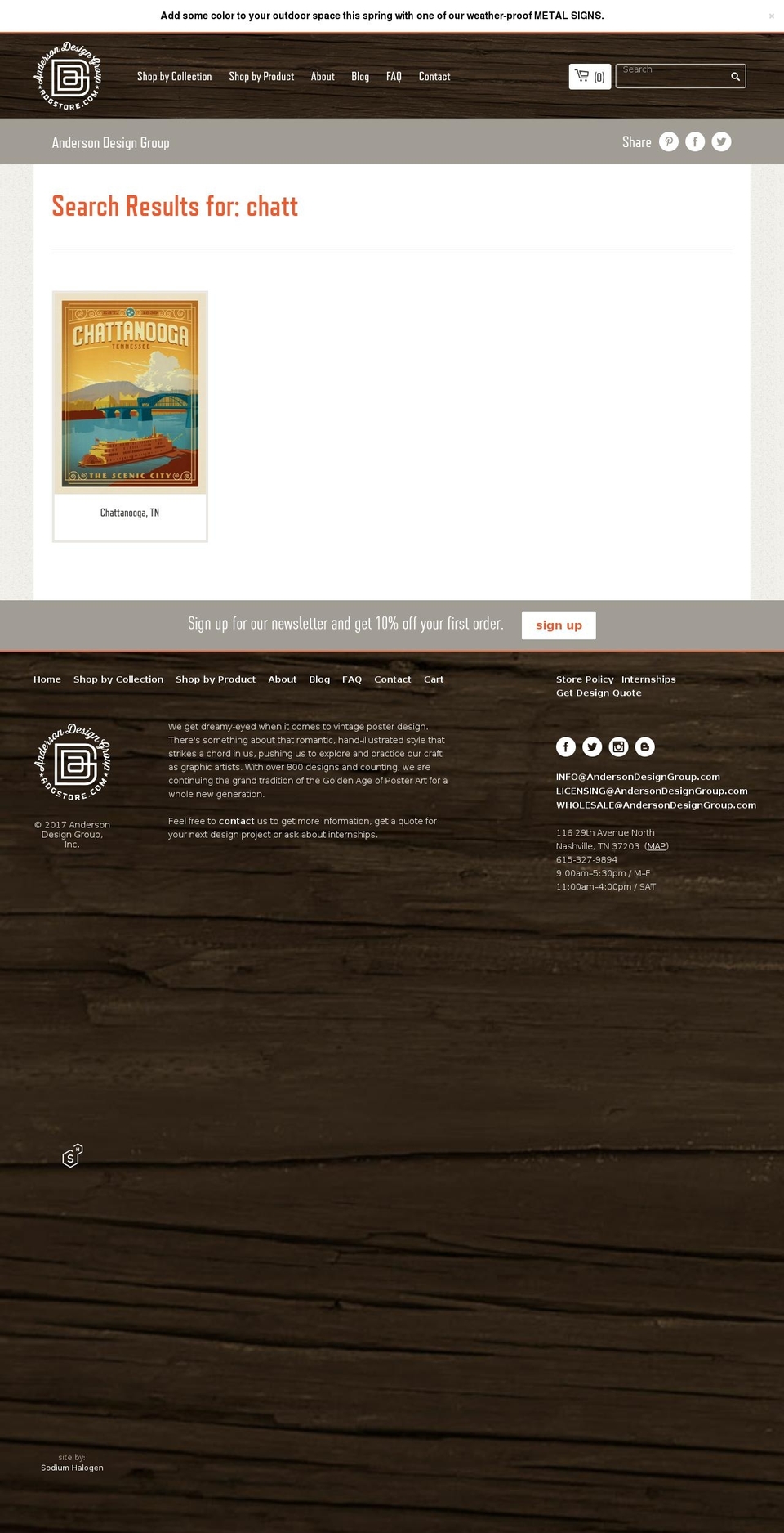 spiritofchattanooga.com shopify website screenshot