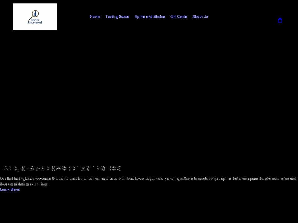spiritsuncovered.co.uk shopify website screenshot