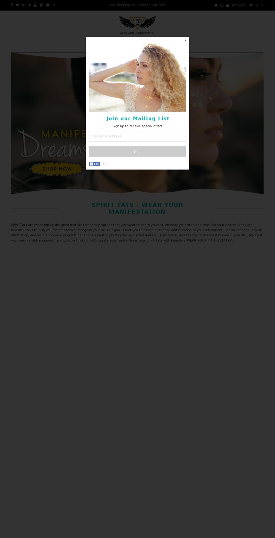 spirittats.com shopify website screenshot