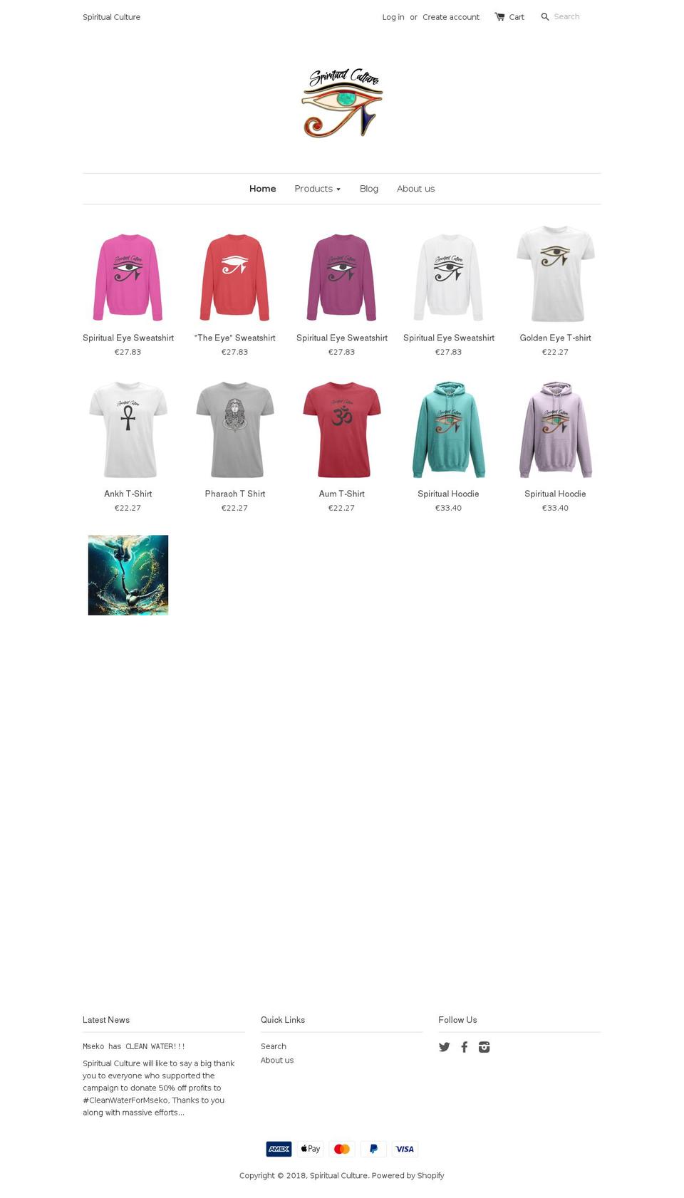 spiritual-culture.com — Shopify storefront screenshot