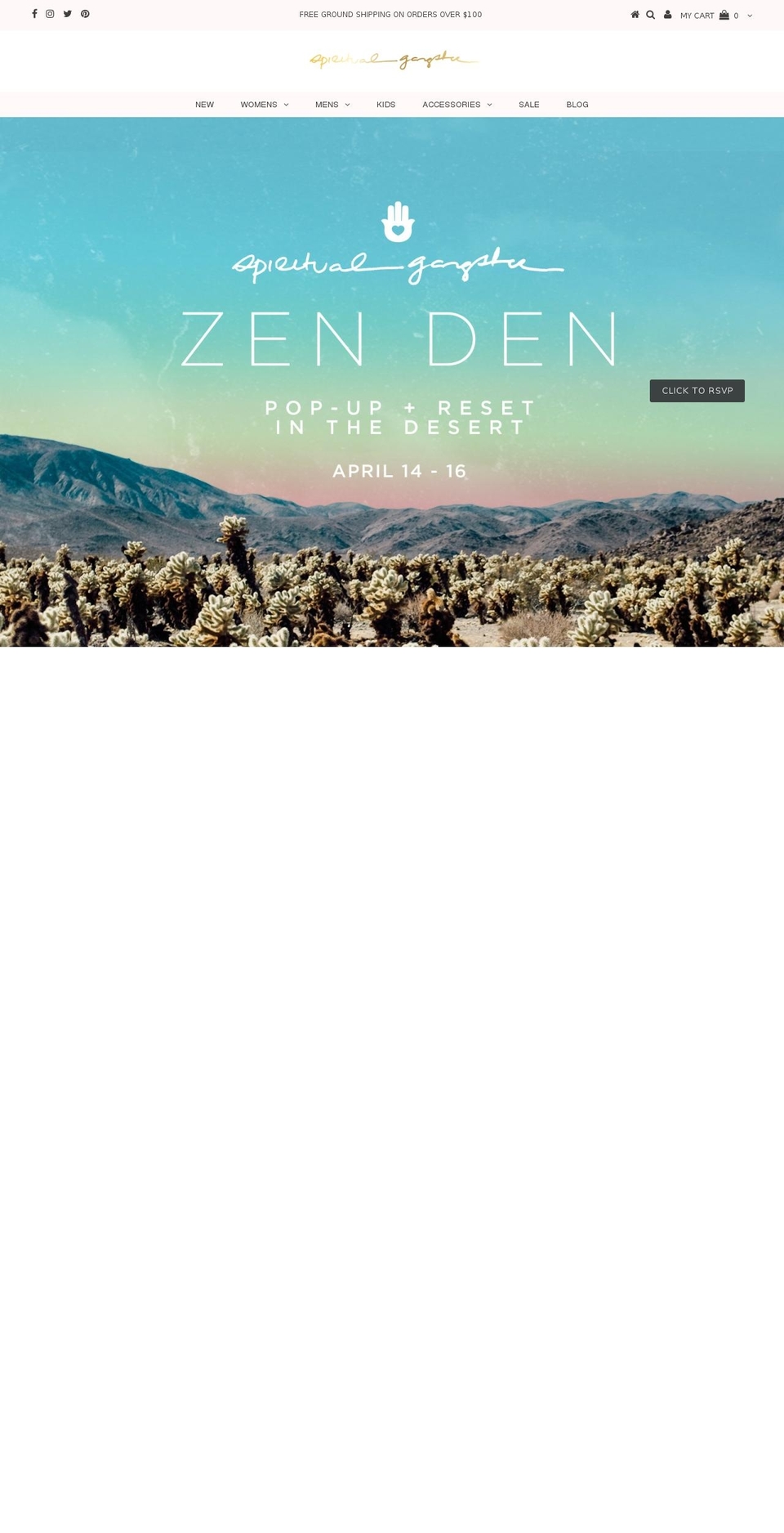spiritualgangsters.com shopify website screenshot