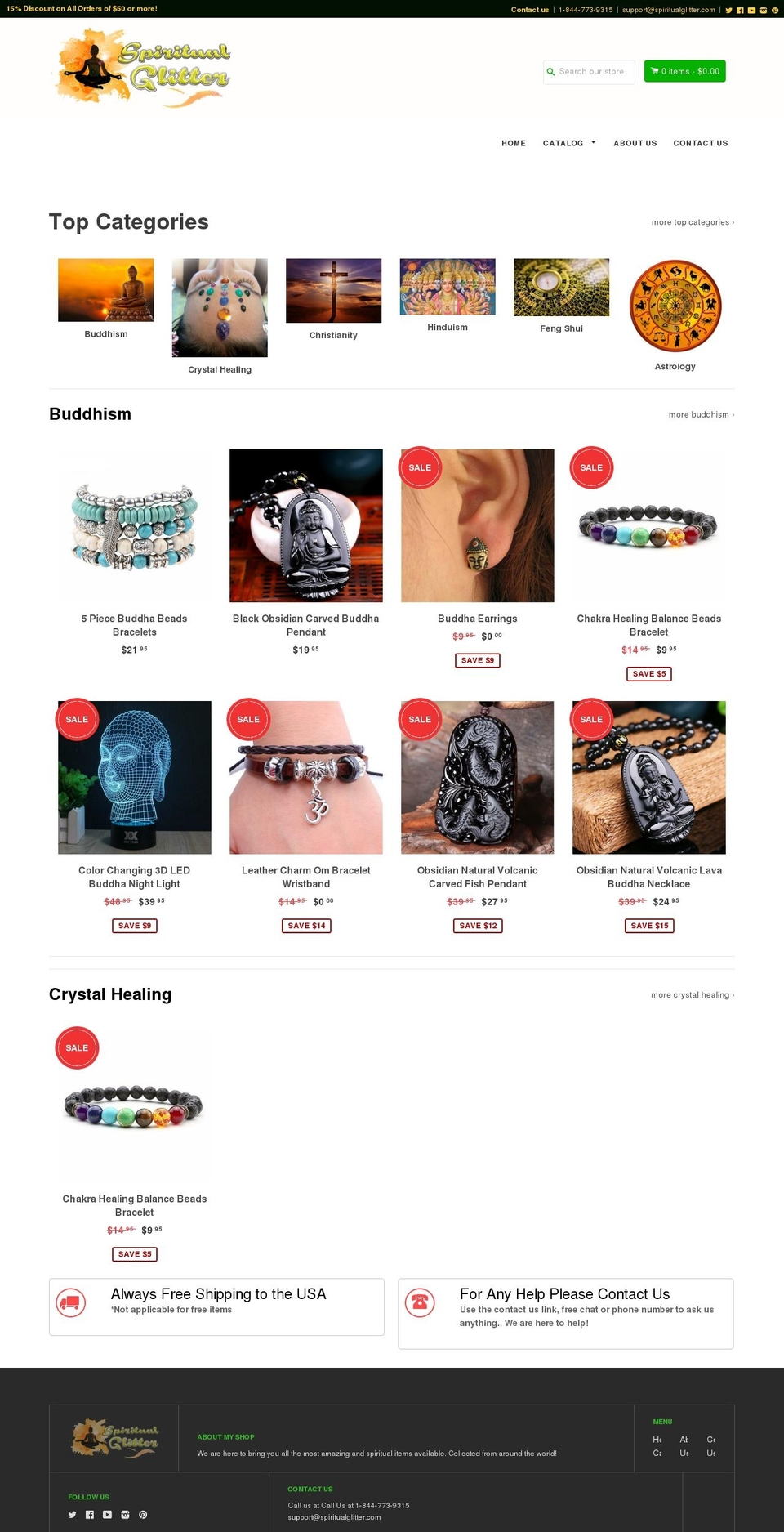 shopifybooster-100203-1-6 Shopify theme site example spiritualglitter.com