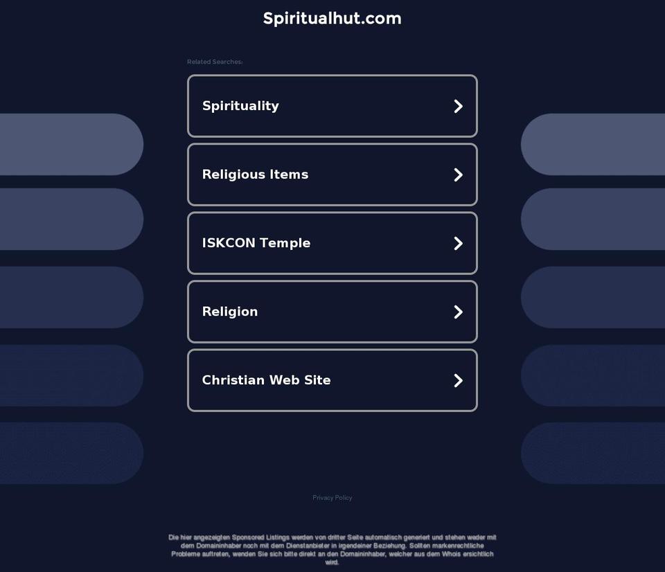 spiritualhut.com — Shopify storefront screenshot
