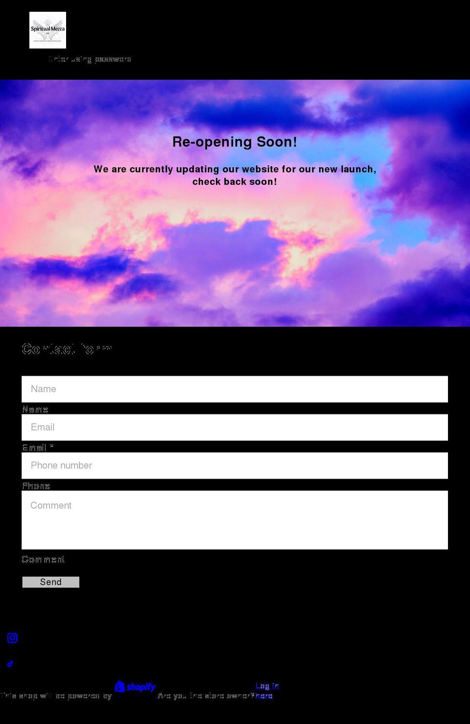 spiritualmecca.com shopify website screenshot