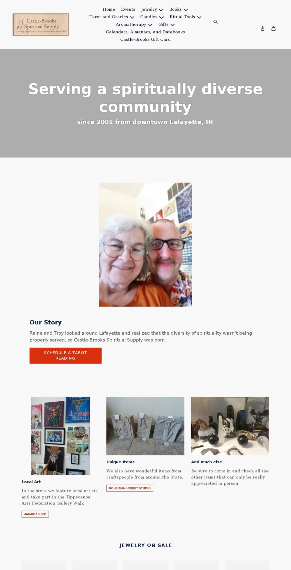 spiritualsupplylafayette.com shopify website screenshot