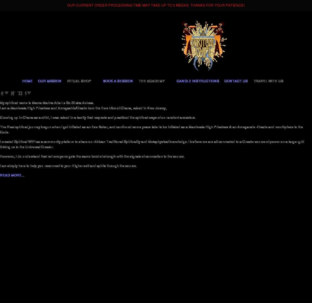 spiritualwifi.com shopify website screenshot