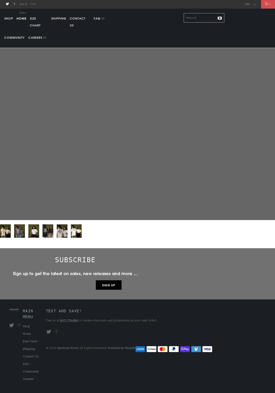 spiritualword.net shopify website screenshot