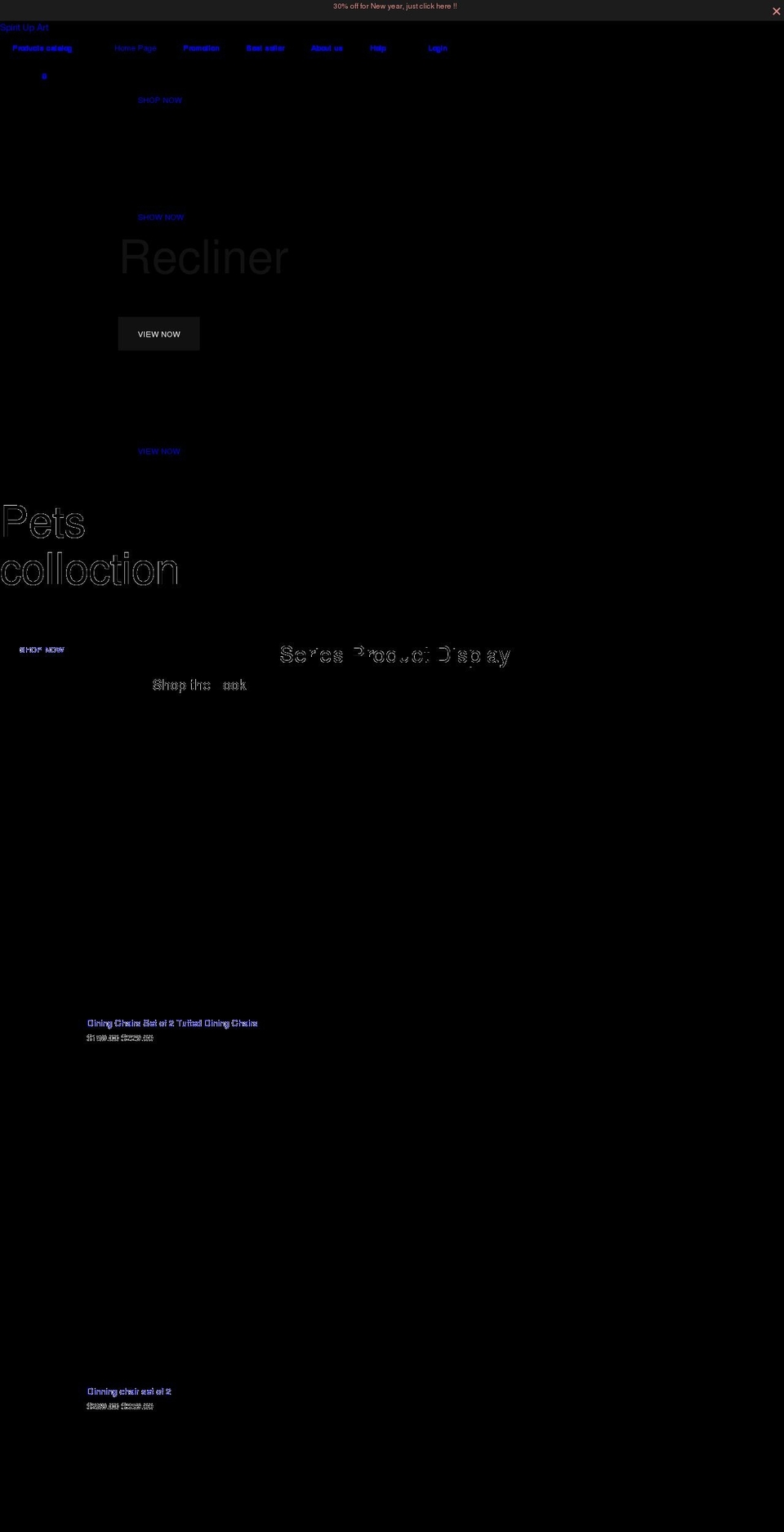 spiritupart.com shopify website screenshot