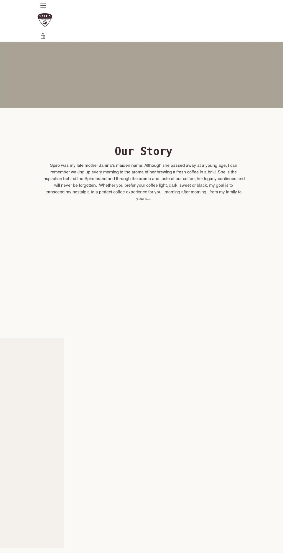 spirocoffee.com shopify website screenshot