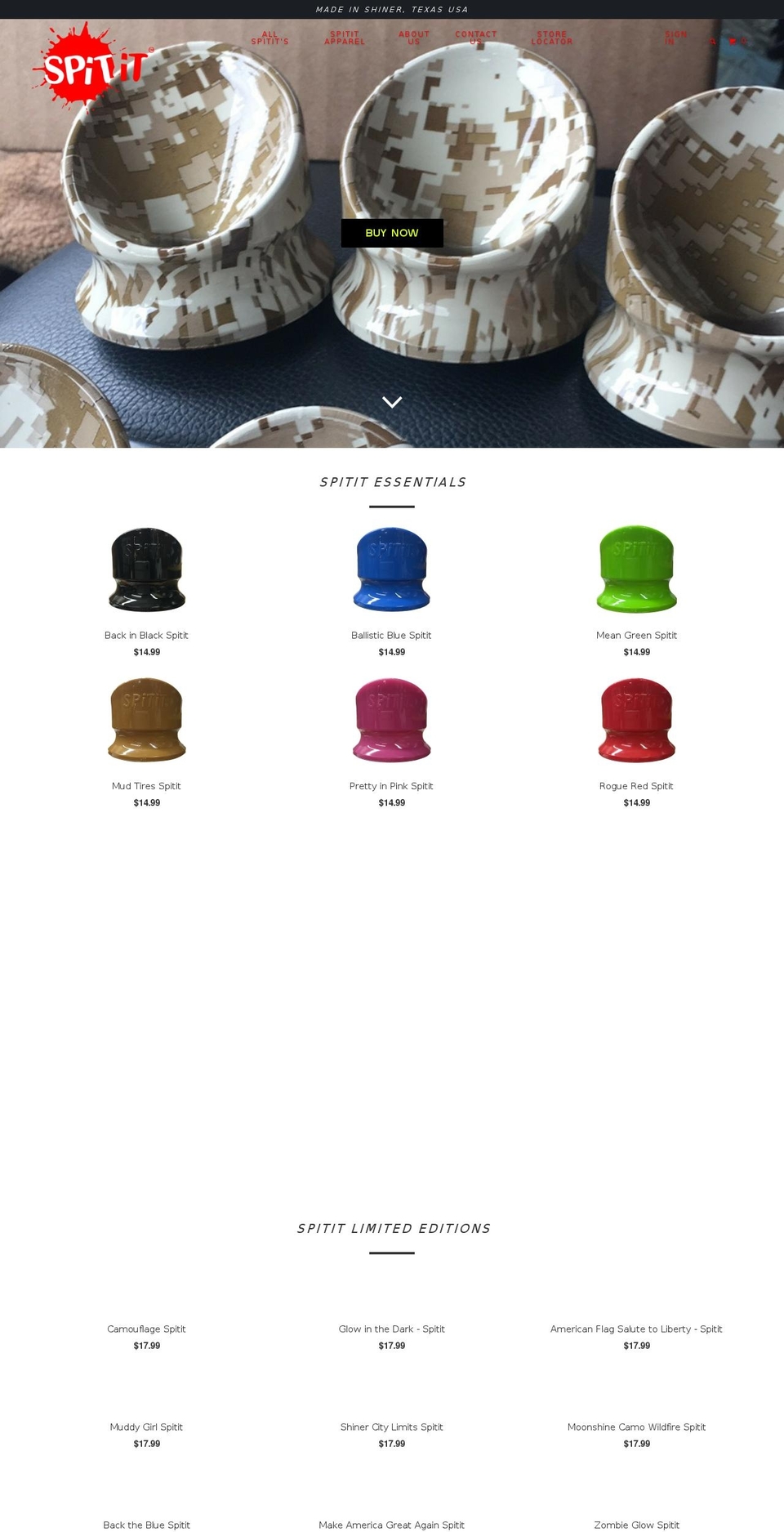 spititusa.com shopify website screenshot