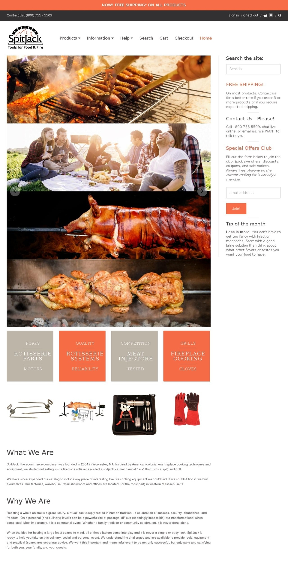 spitjack.com — Shopify storefront screenshot