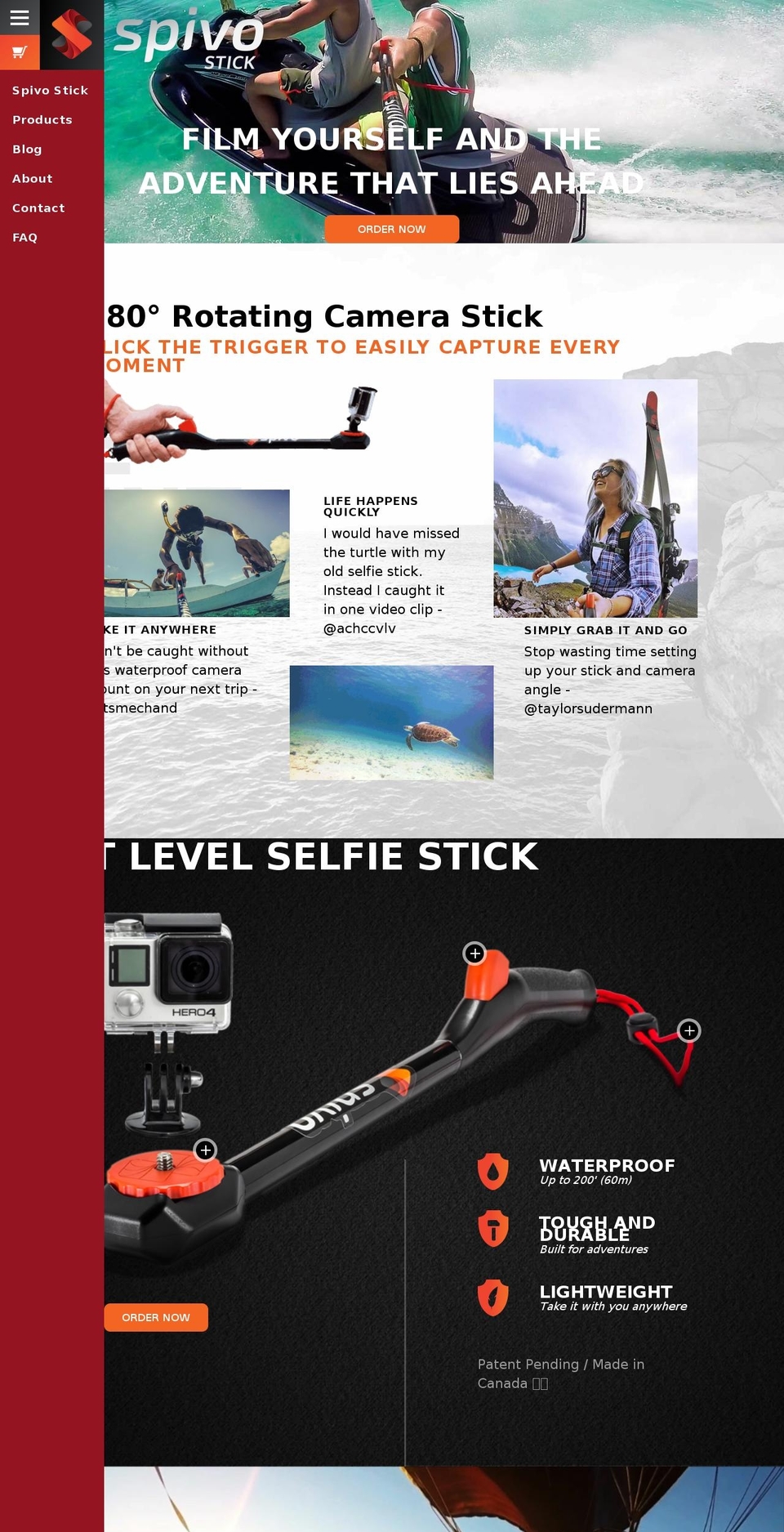 Spivo Main Theme Shopify theme site example spivostick.com