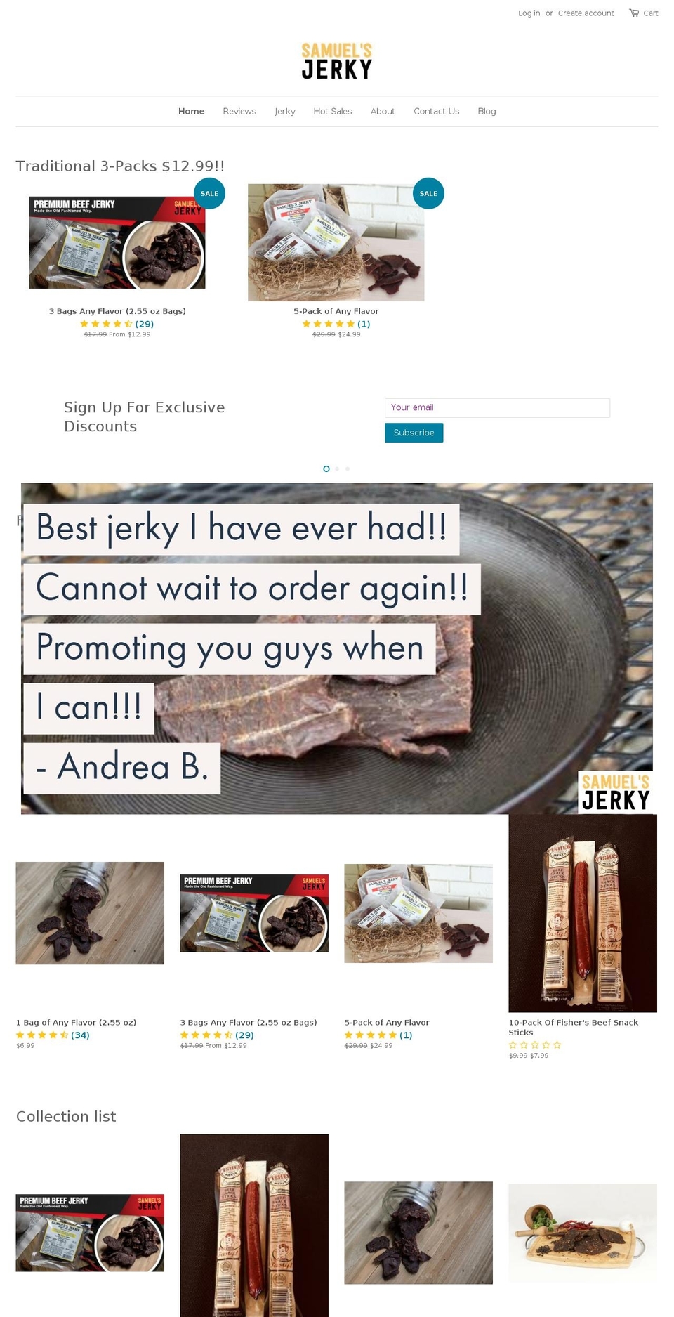 spjerky.com — Shopify storefront screenshot