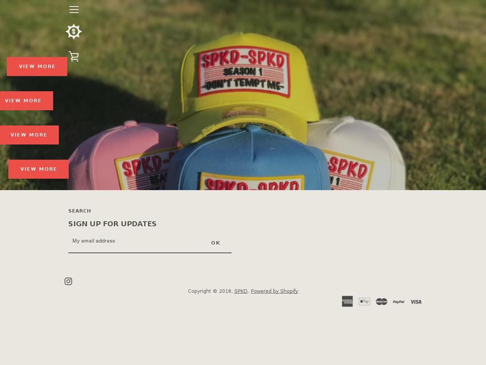 spkdlifestyle.com — Shopify storefront screenshot