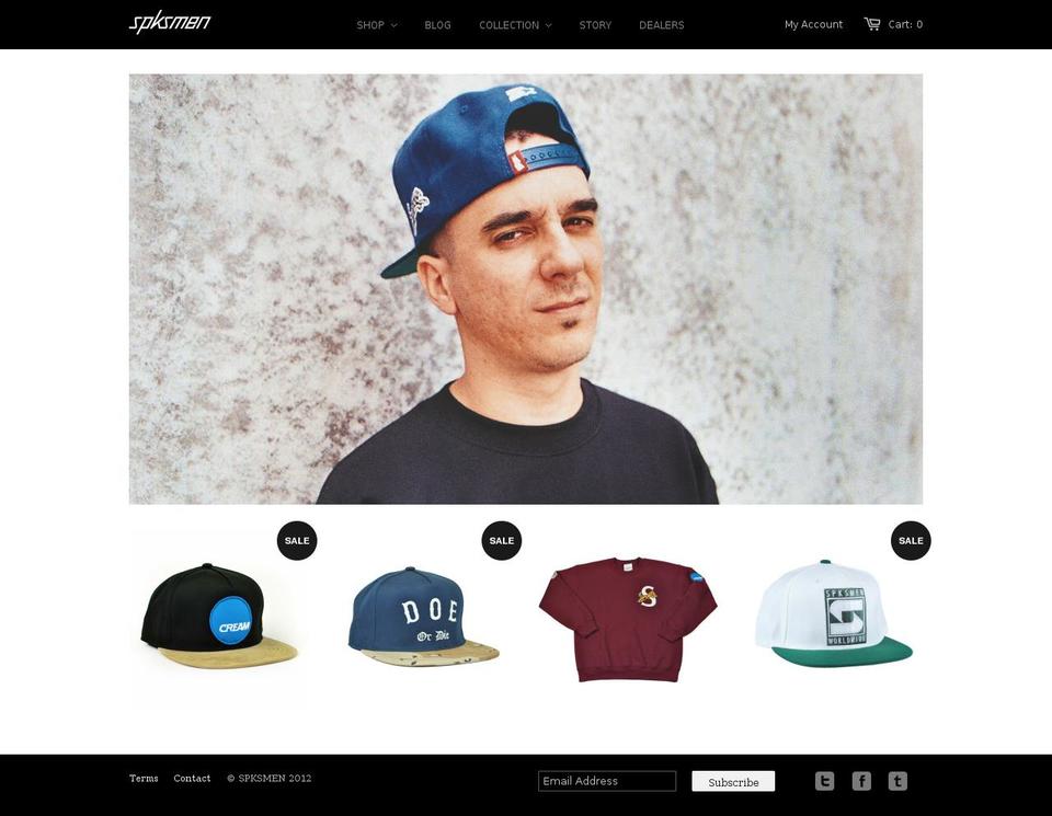 spksmen.com shopify website screenshot