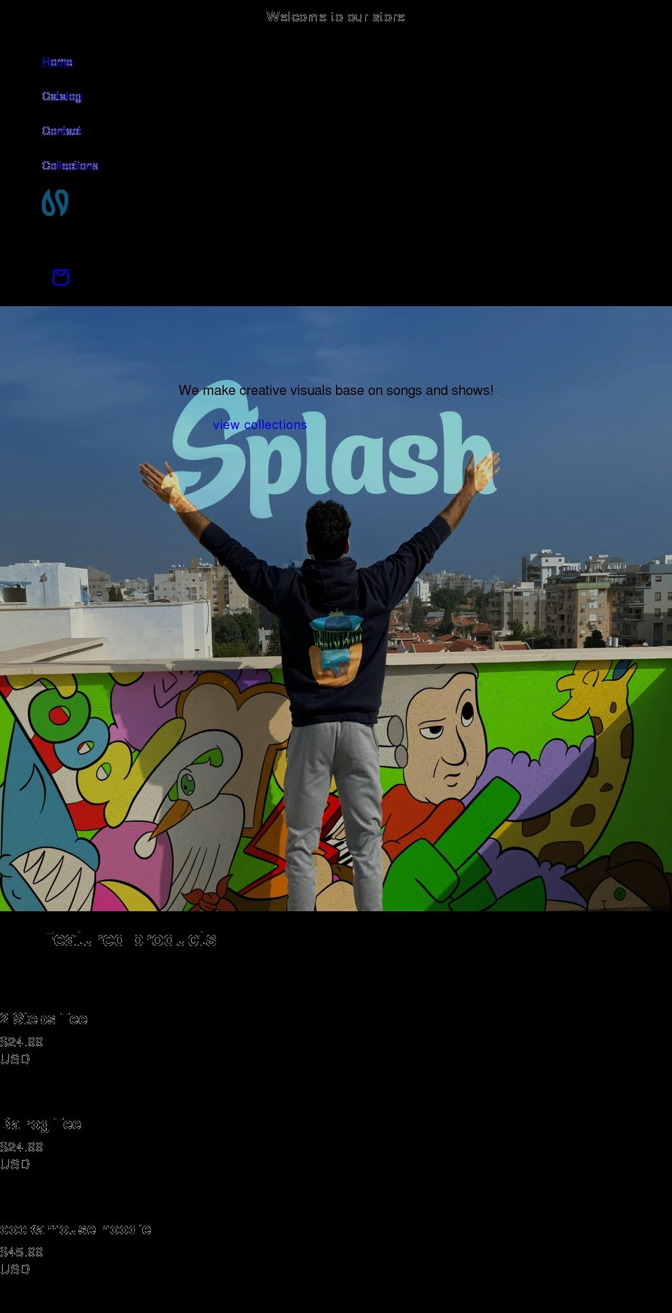 splash.clothing shopify website screenshot