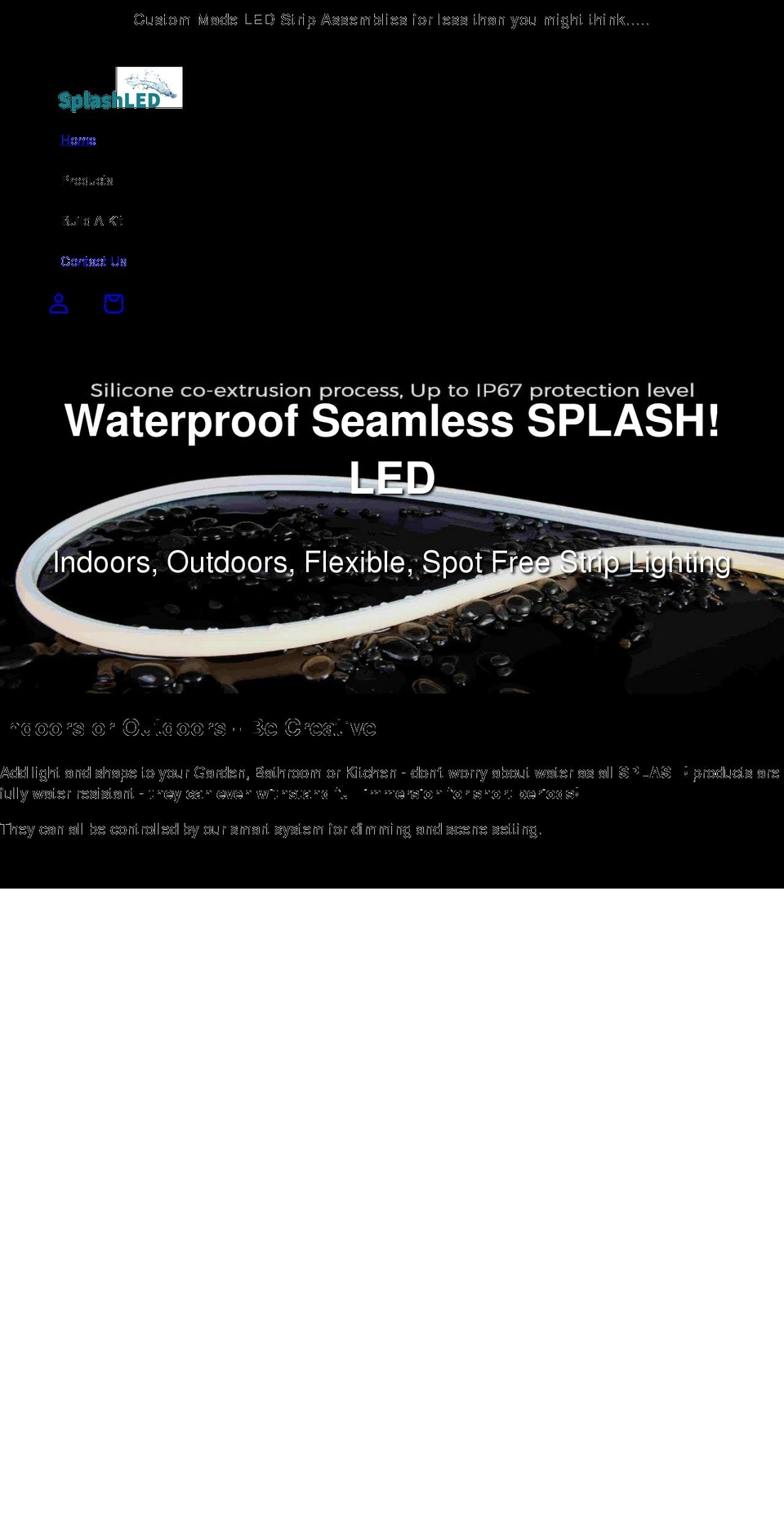 splashled.com shopify website screenshot