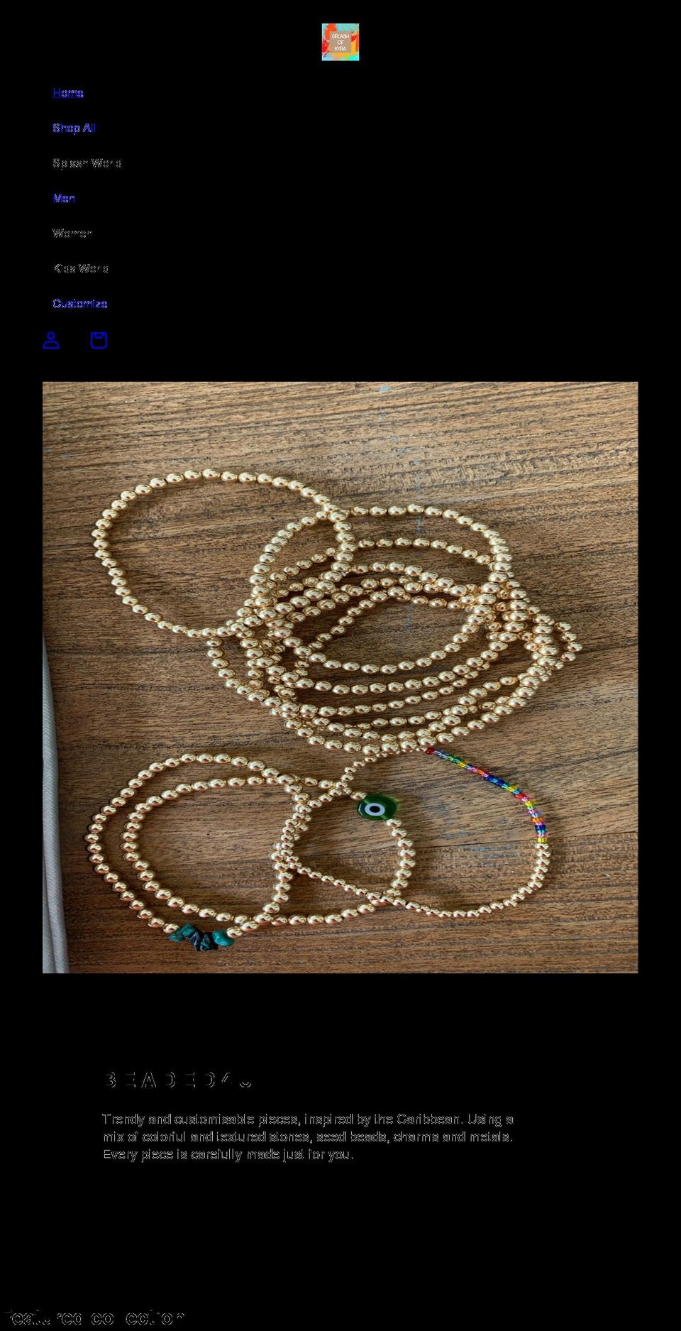 splashofkyra.com shopify website screenshot