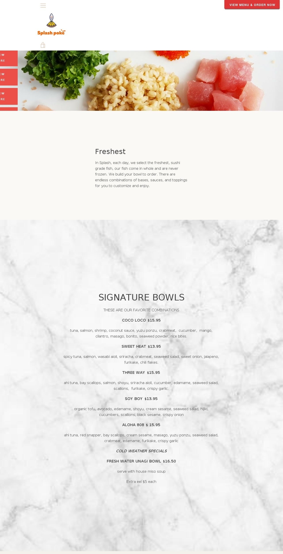 splashpokebowl.com — Shopify storefront screenshot