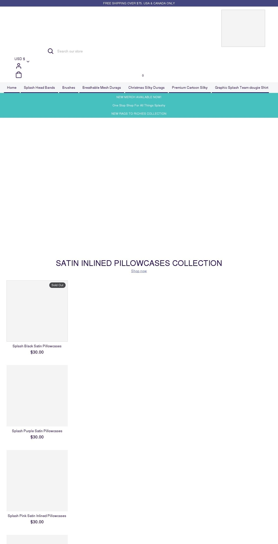 splashteammerch.com shopify website screenshot