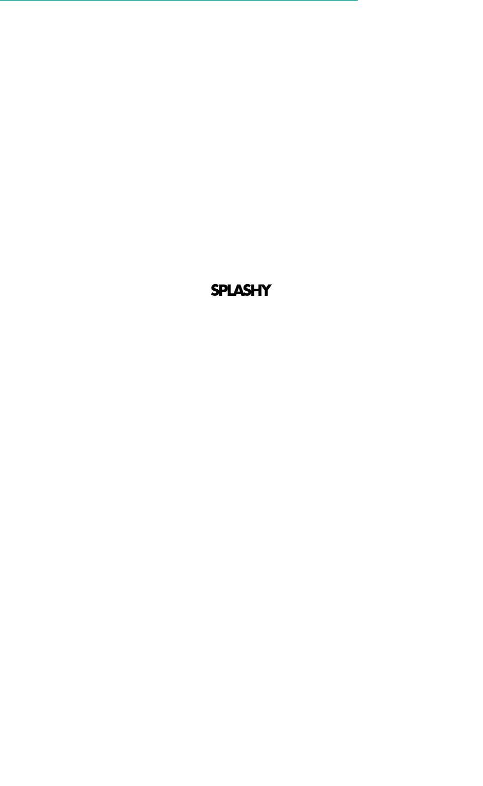 splashy.com shopify website screenshot