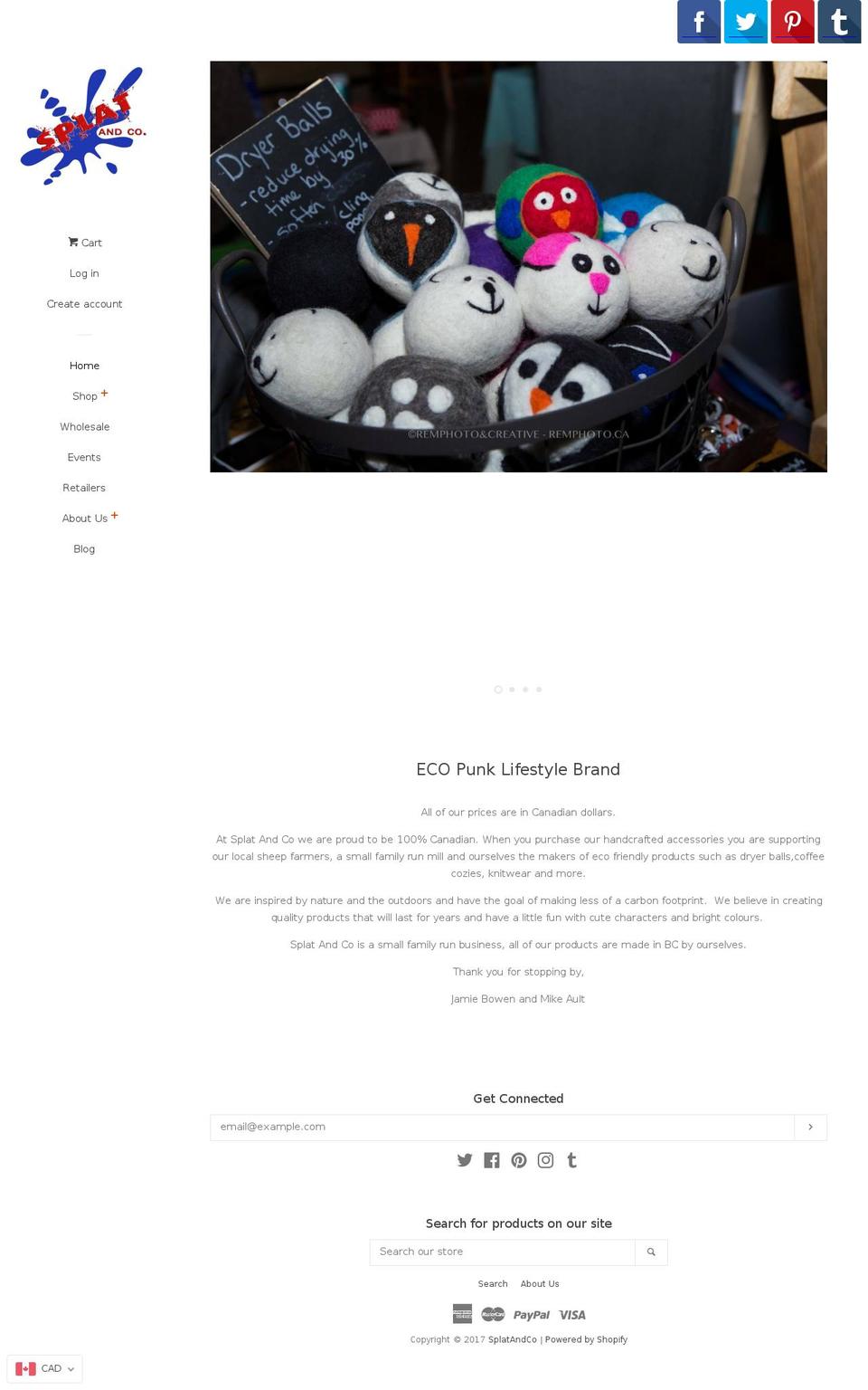 splatandco.com shopify website screenshot