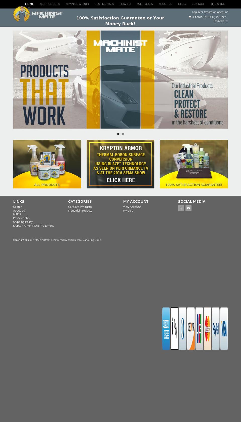 Machinist Mate Madwire Theme Shopify theme site example splattarremover.com