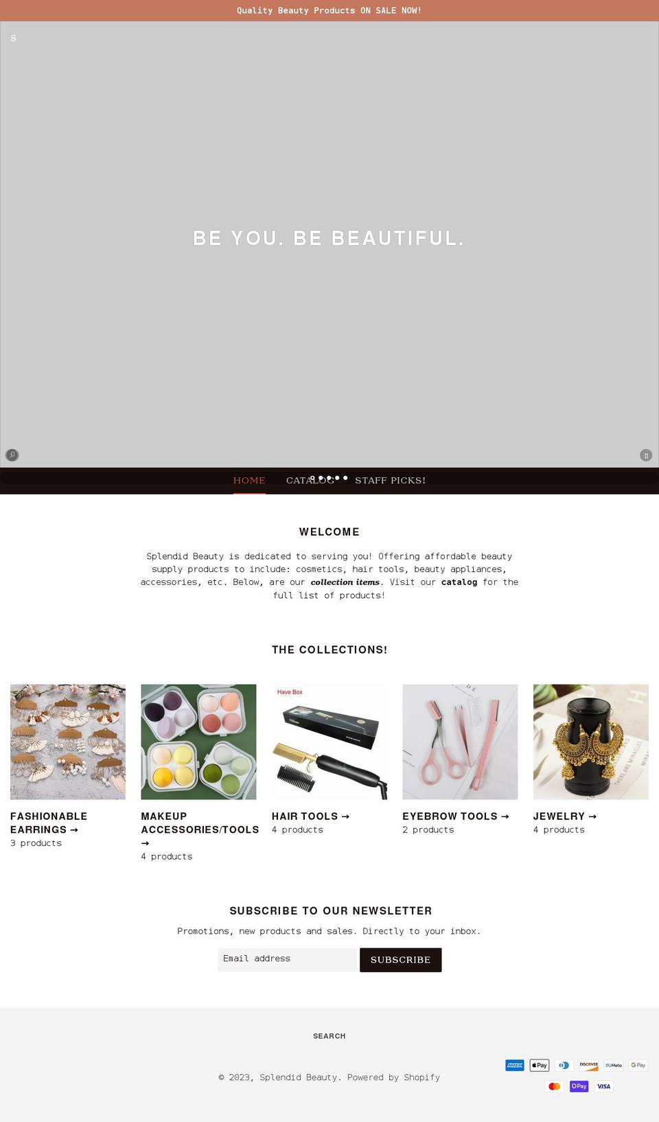 splendidbeautyone.com shopify website screenshot