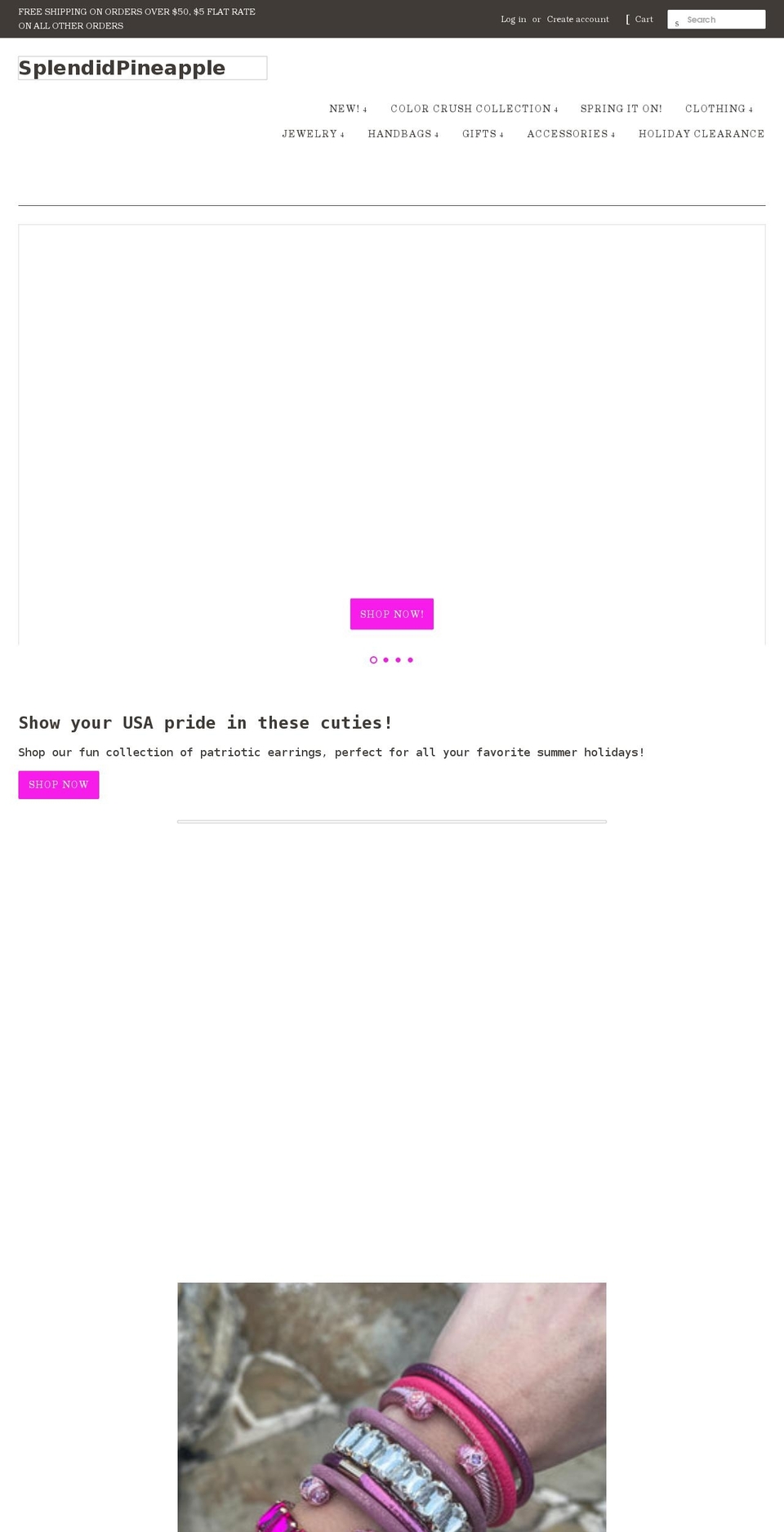 splendidpineapple.com shopify website screenshot