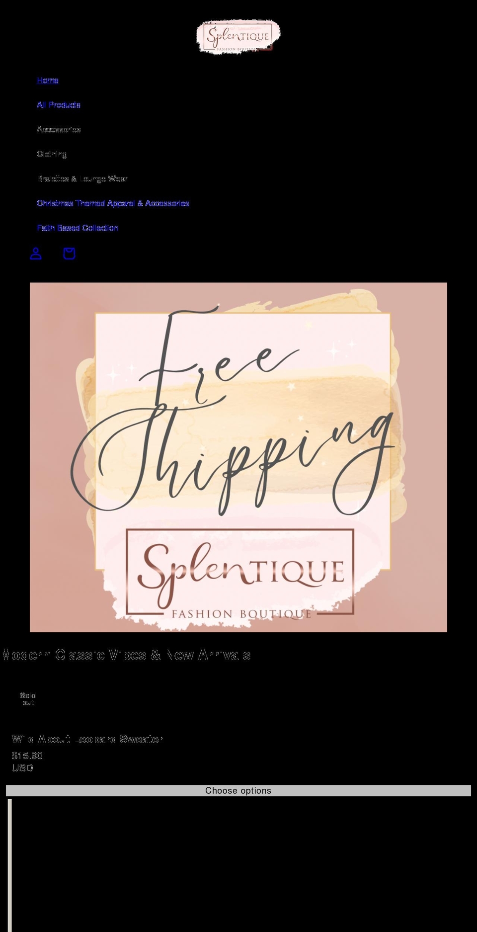 splentique.net shopify website screenshot