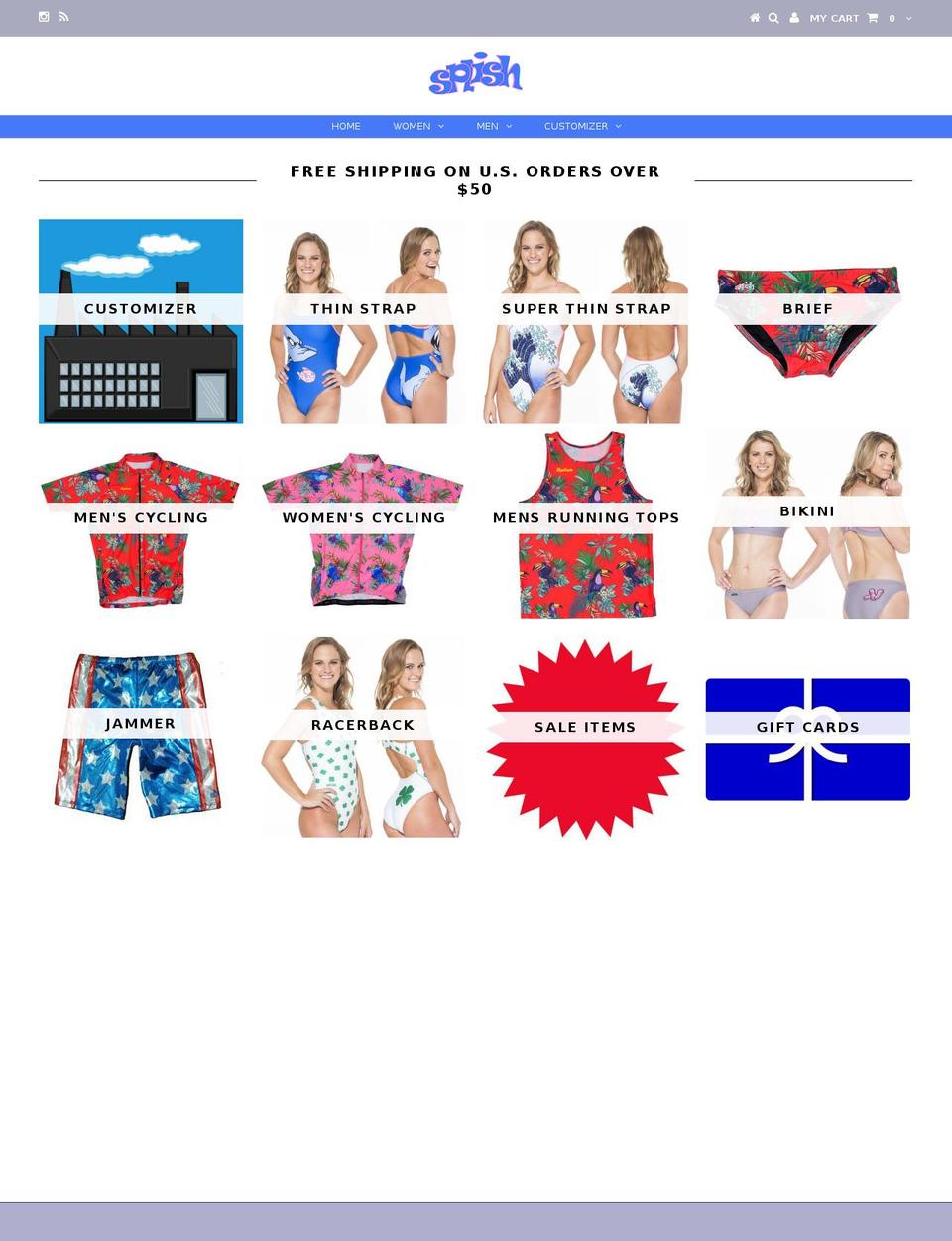 splish.com — Shopify storefront screenshot