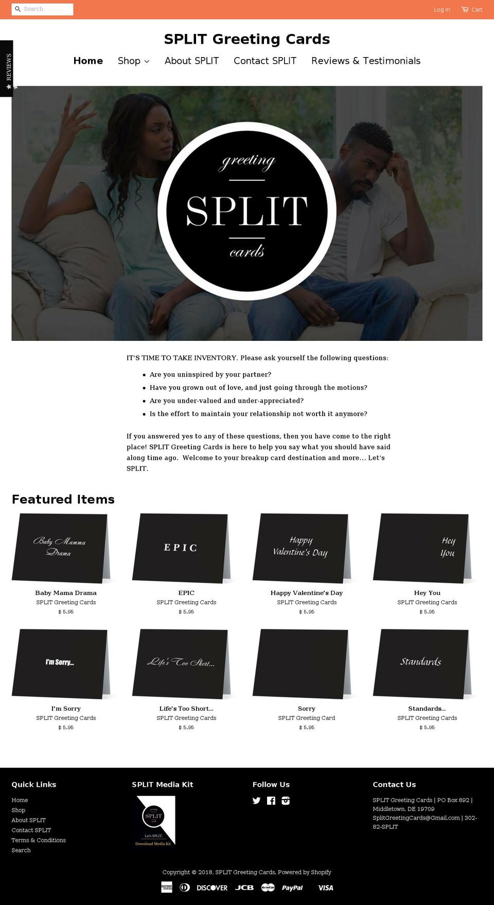 split.life shopify website screenshot