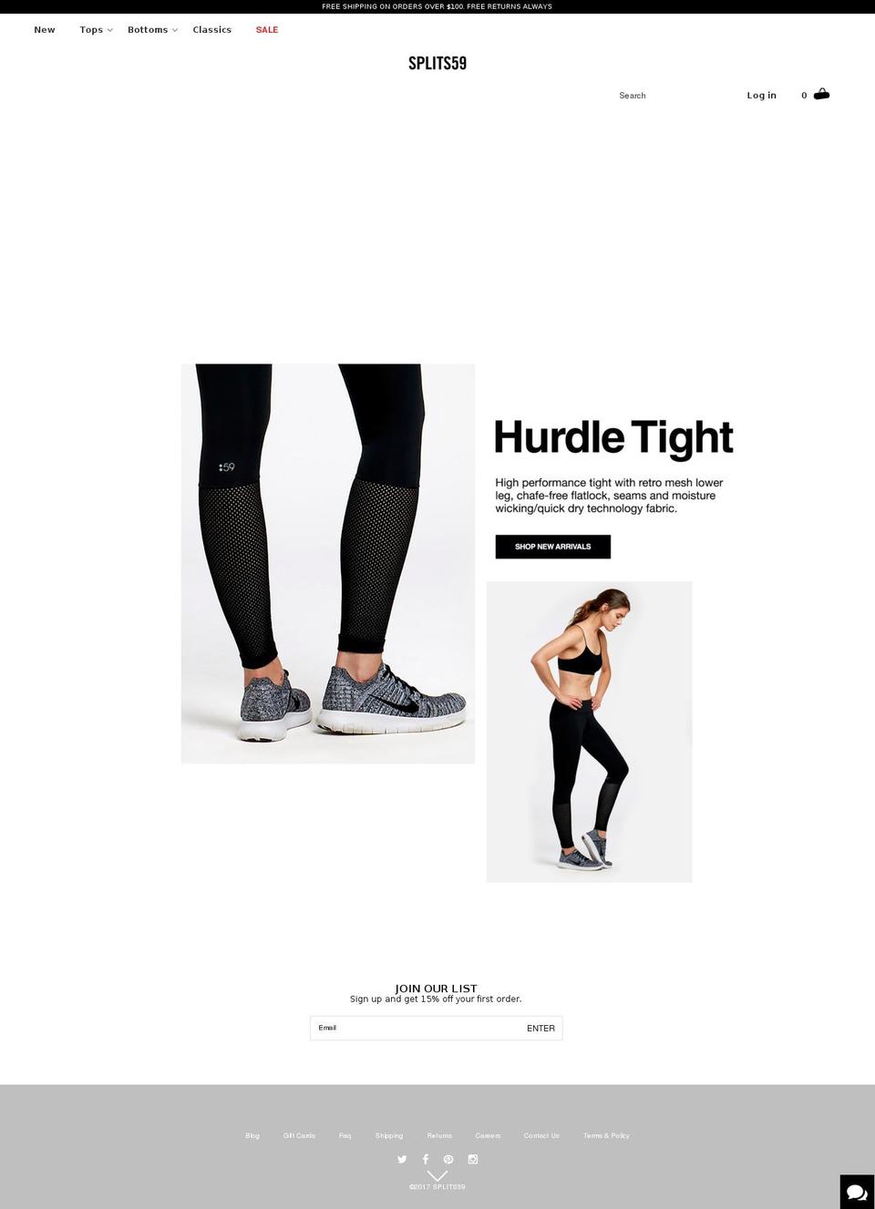 splitfiftynine.com shopify website screenshot