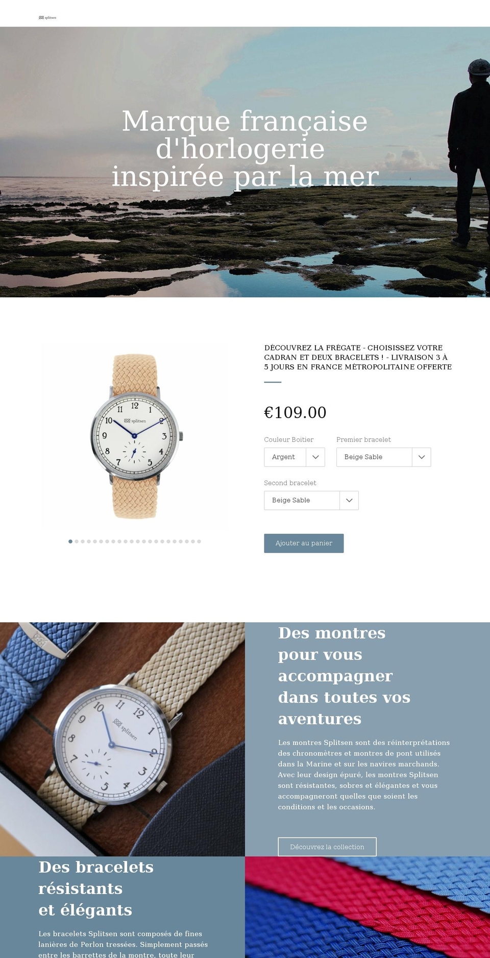splitsenwatches.com shopify website screenshot