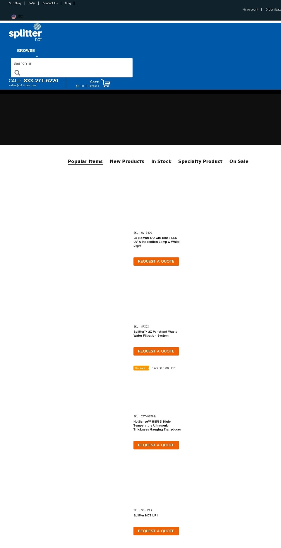 splitter.com shopify website screenshot
